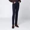 Frame Dark Blue Straight Jeans The Pencil In Blue