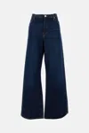 Frame Le Slim Palazzo Jeans In Skywalk In Blue