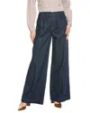 Frame Denim Darted Rinse Wide Leg Jean In Blue
