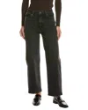 Frame Denim Meteor Pixie Le Sleek Straight Jean In Black
