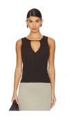 Frame Deep V Tank In Brown