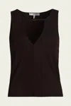 Frame Deep V Tank In Chocolate Brown