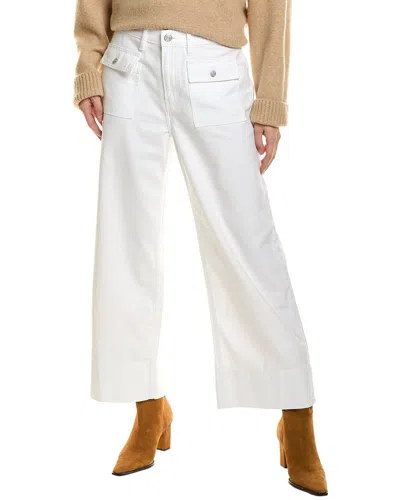 Frame Denim 70s White Crop Straight Jean