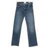 Frame Button-fly Stretch-cotton Jeans In Blue