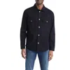 Frame Collared Denim Shirt In Noir