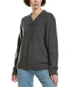 Frame Denim Chunky V-neck Wool & Cashmere-blend Sweater
