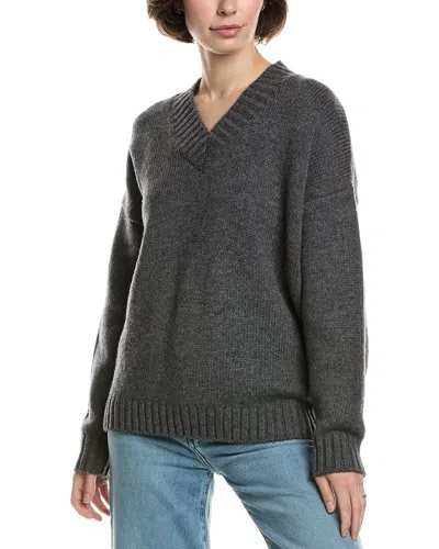 Frame Denim Chunky V-neck Wool & Cashmere-blend Sweater