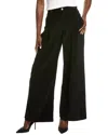 Frame Denim Corduroy Wide Leg Trouser In Black