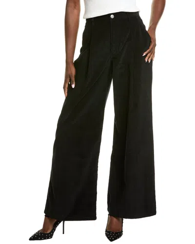 Frame Denim Corduroy Wide Leg Trouser In Black