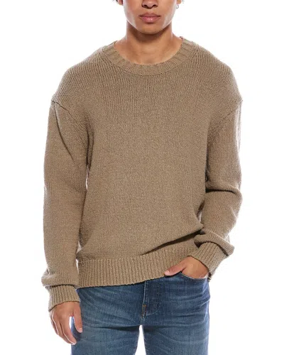 Frame Denim Crewneck Sweater In Brown
