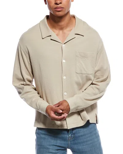 Frame Denim Duo Fold Relaxed Shirt In Neutral