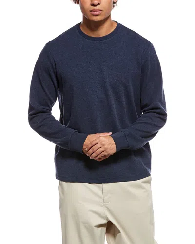 Frame Denim Duofold Crewneck T-shirt In Blue