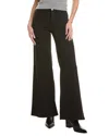 Frame Denim High-rise Le Palazzo Film Noir Jean In Black