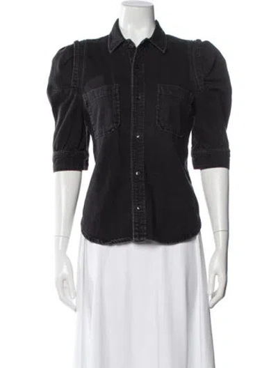 Pre-owned Frame Denim Jacket In Black