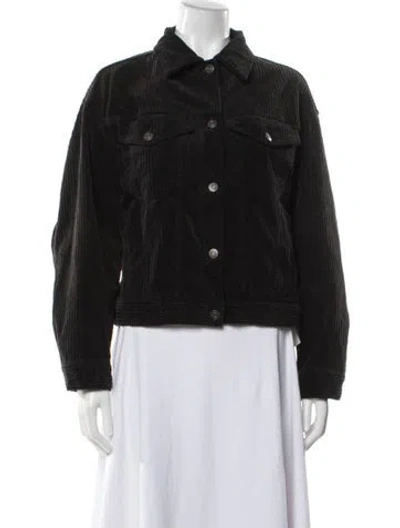 Pre-owned Frame Denim Jacket In Black