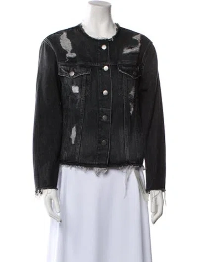 Pre-owned Frame Denim Jacket In Black