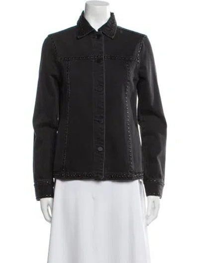 Pre-owned Frame Denim Jacket In Black