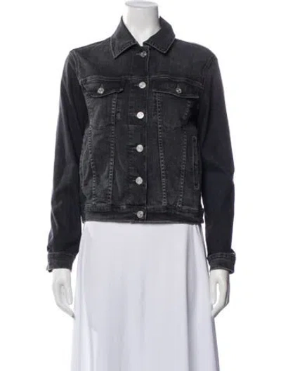 Pre-owned Frame Denim Jacket In Black