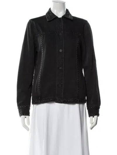 Pre-owned Frame Denim Jacket In Black