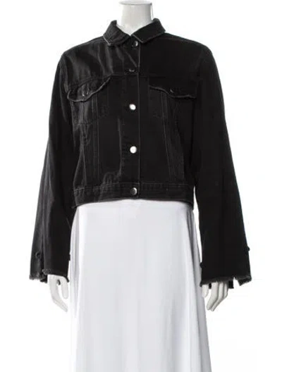 Pre-owned Frame Denim Jacket In Black