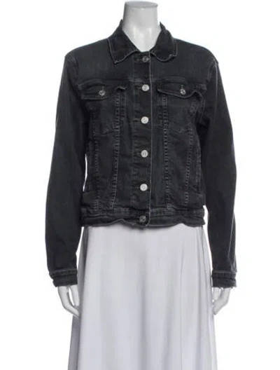 Pre-owned Frame Denim Jacket In Black