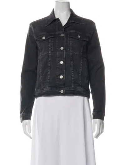Pre-owned Frame Denim Jacket In Black