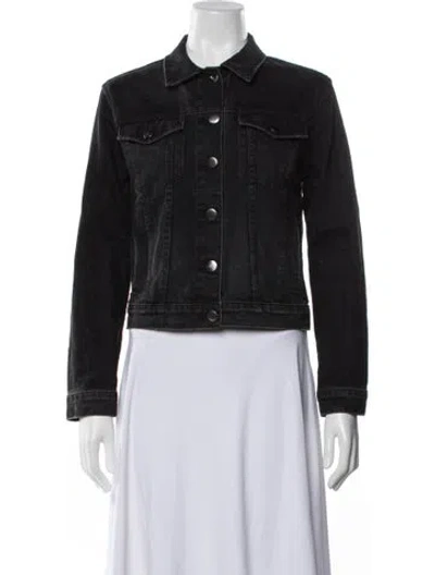 Pre-owned Frame Denim Jacket In Black