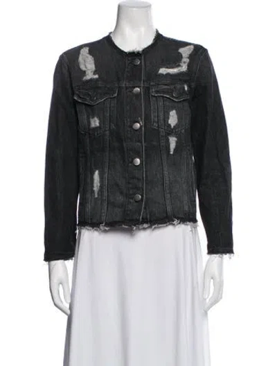 Pre-owned Frame Denim Jacket In Black