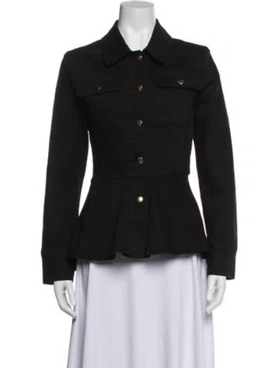 Pre-owned Frame Denim Jacket In Black