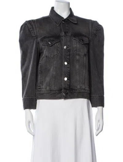 Pre-owned Frame Denim Jacket In Black