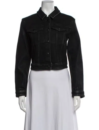 Pre-owned Frame Denim Jacket In Black