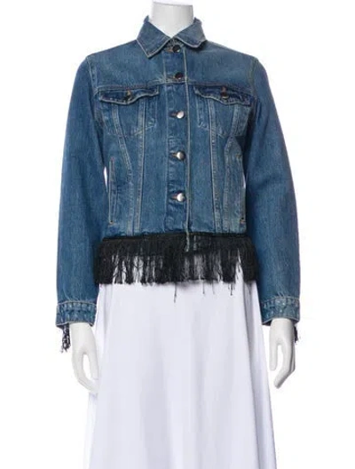 Pre-owned Frame Denim Jacket In Blue