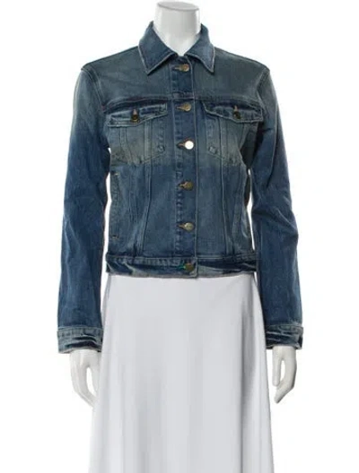 Pre-owned Frame Denim Jacket In Blue