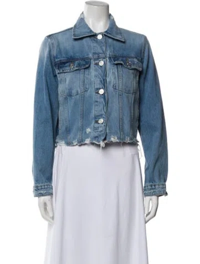 Pre-owned Frame Denim Jacket In Blue