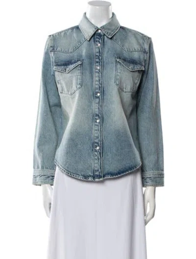 Pre-owned Frame Denim Jacket In Blue