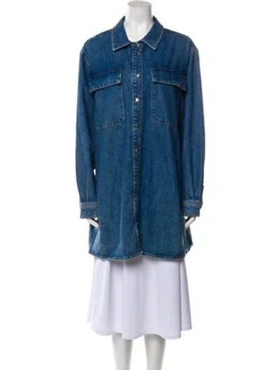 Pre-owned Frame Denim Jacket In Blue