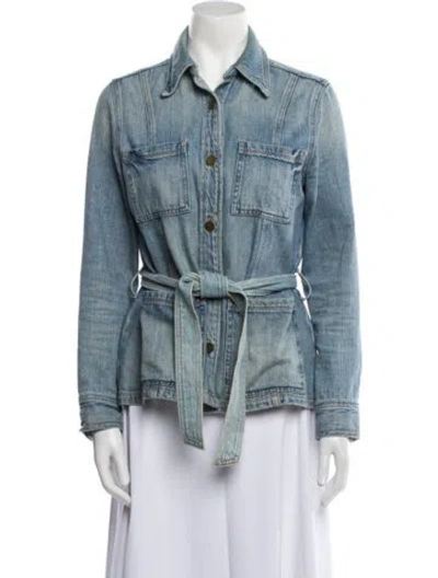 Pre-owned Frame Denim Jacket In Blue