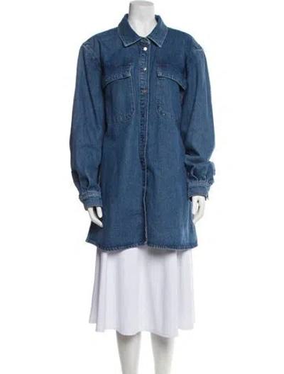 Pre-owned Frame Denim Jacket In Blue