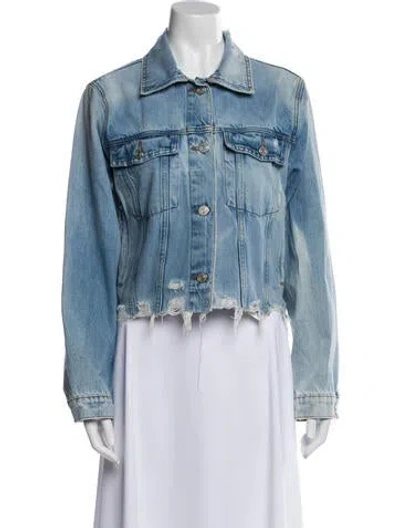 Pre-owned Frame Denim Jacket In Blue