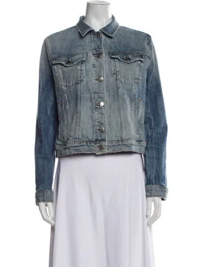 Pre-owned Frame Denim Jacket In Blue