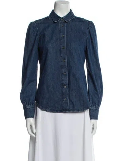 Pre-owned Frame Denim Jacket In Blue
