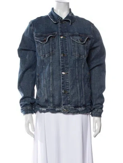 Pre-owned Frame Denim Jacket In Blue
