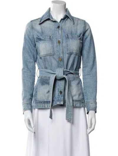 Pre-owned Frame Denim Jacket In Blue