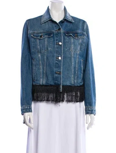 Pre-owned Frame Denim Jacket In Blue