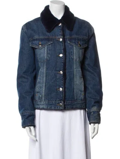 Pre-owned Frame Denim Jacket In Blue