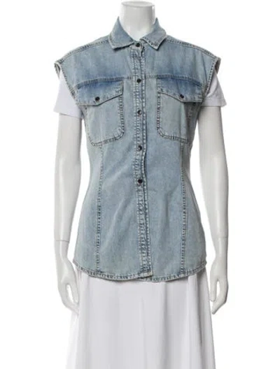 Pre-owned Frame Denim Jacket In Blue