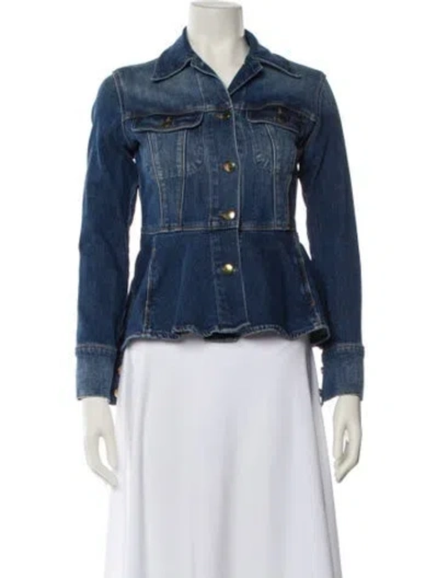 Pre-owned Frame Denim Jacket In Blue