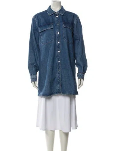 Pre-owned Frame Denim Jacket In Blue