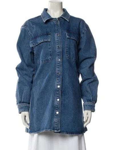 Pre-owned Frame Denim Jacket In Blue