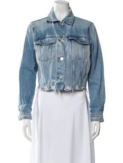 Pre-owned Frame Denim Jacket In Blue